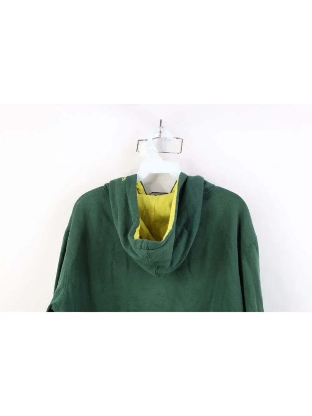 Vintage Y2K Mens Medium Distressed University of Oregon Hoodie Sweatshirt Green